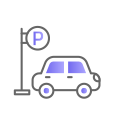 Parking fee support in the company building